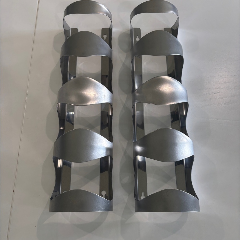IKEA Silver Wall Mounted Wine Rack